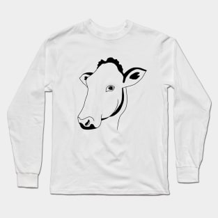 Cow portrait Long Sleeve T-Shirt